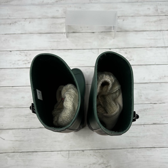 Hunter Original Tall Green Matte Rain Boots Size 7 Men / 8 Women - Picture 9 of 12